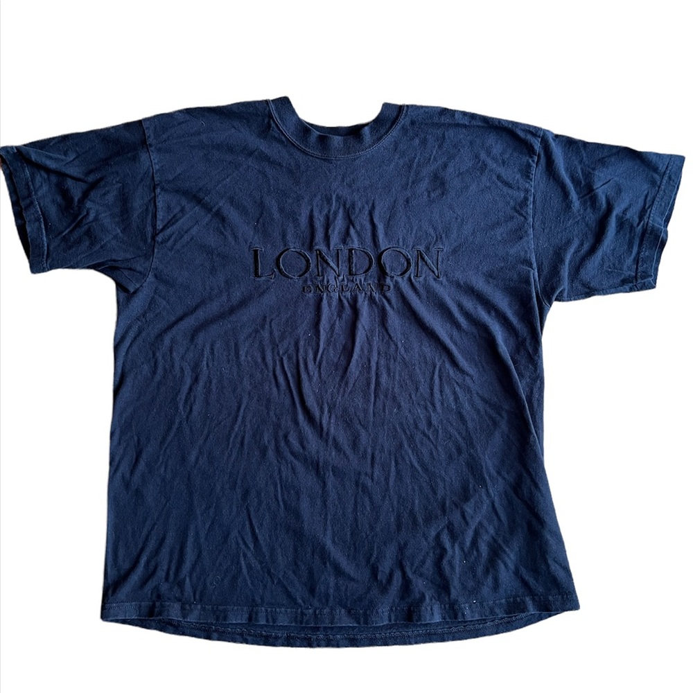 Mens Black London England T-shirt